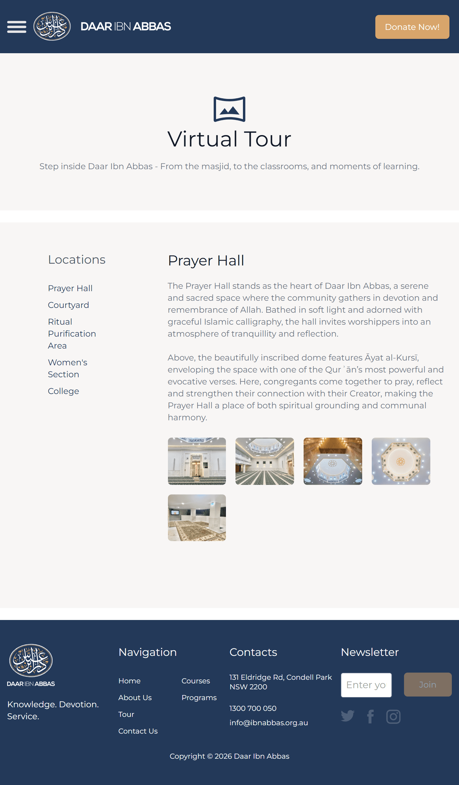 Tablet Tour Interface